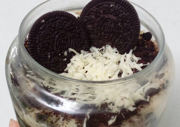 Cara membuat Oreo Cheesecake in Jar 💝 #recook yang lezat Untuk Jualan