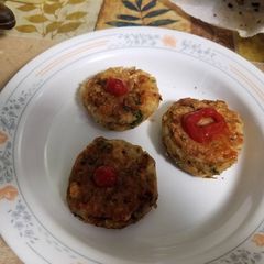 A picture of Spicy potato cutlets.