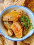 Chuối Xanh Kho Cà Chua