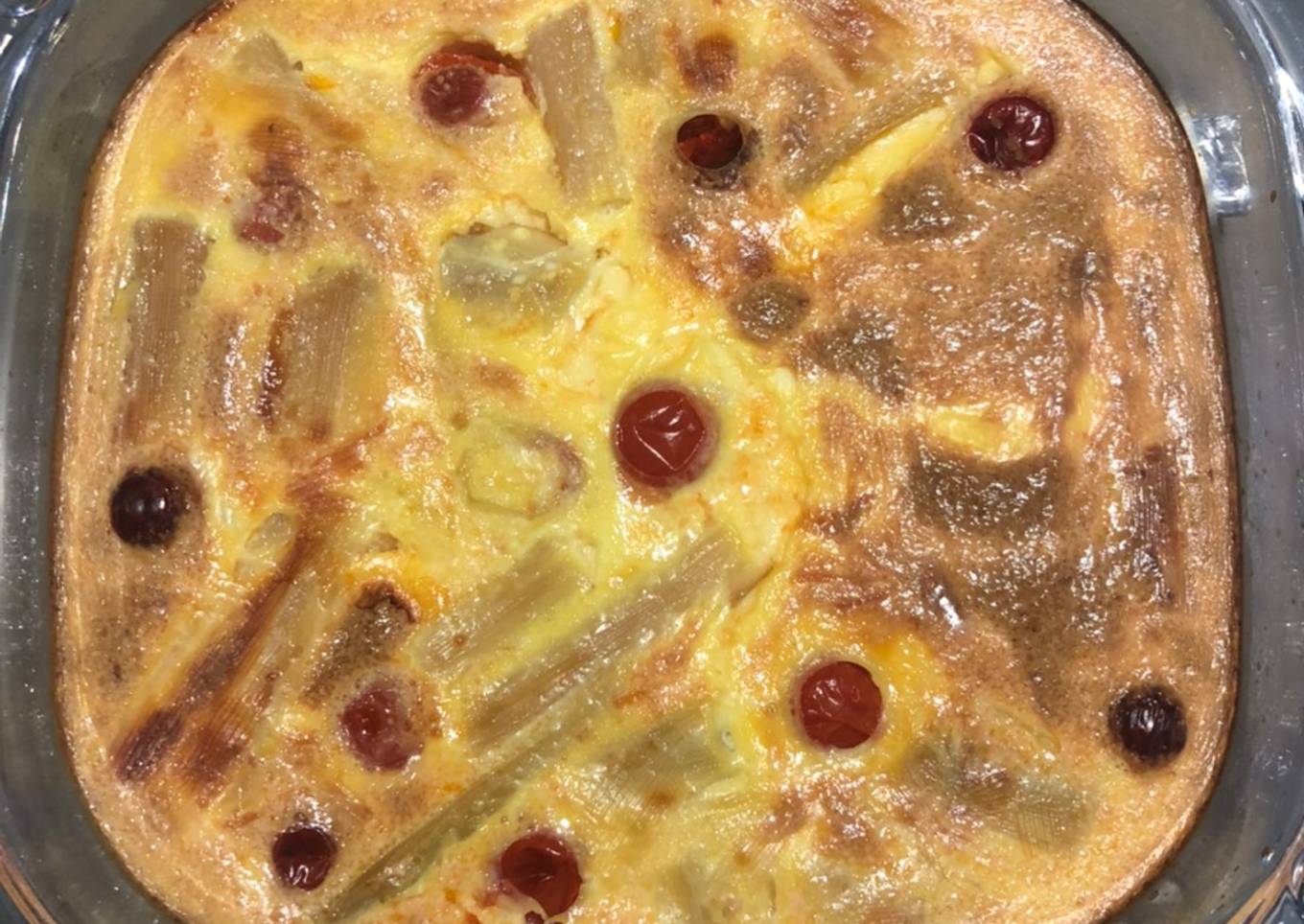 Clafoutis poireaux tomates