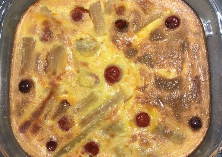 A révélé le secret de la recette Clafoutis poireaux tomates à la maison