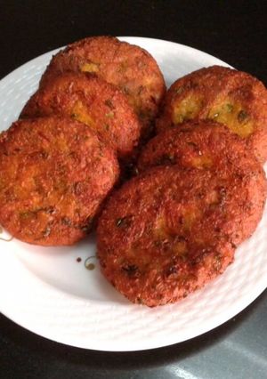 A picture of Potato cheese garlic tikki.