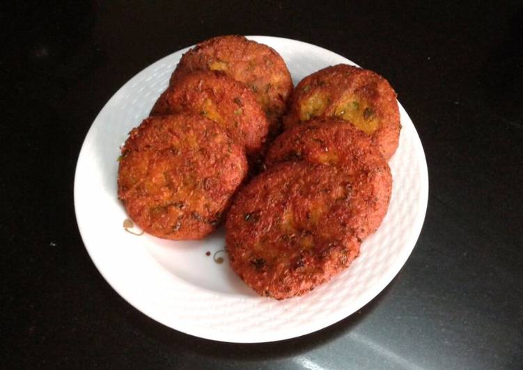 Simple Way to Make Super Quick Homemade Potato cheese garlic tikki