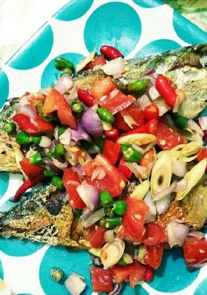 Foto resep Ikan Goreng Sambal Matah Sederhana