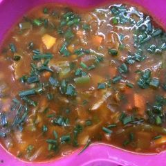 A picture of Hot and Sour Soup.