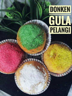 Foto resep Donat gula pelangi