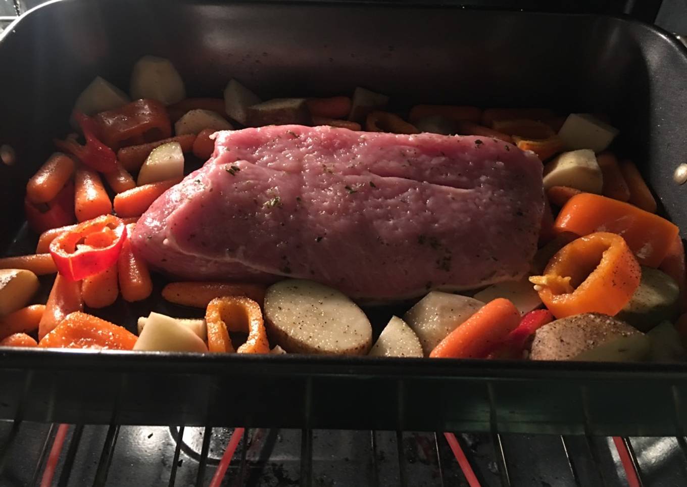 Pork Tenderloin & Baked Veggies