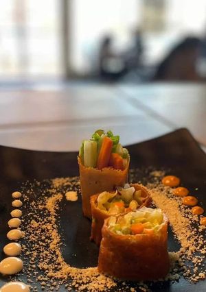 Una foto de Costras de queso rellenas