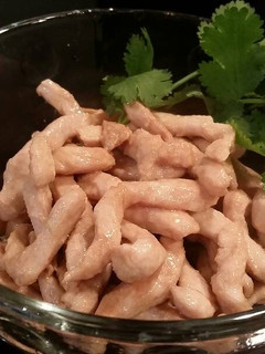 A picture of Basic Chicken or Beef marinade for Stir fry Vegetables.