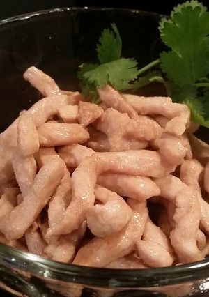 A picture of Basic Chicken or Beef marinade for Stir fry Vegetables.