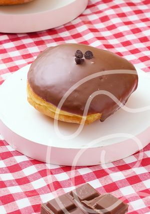 Foto resep Pumpkin Chocolate Cream Doughnut