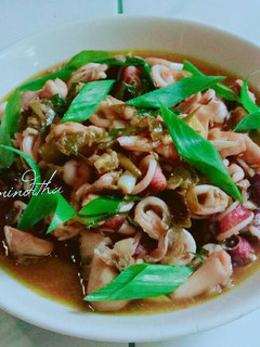 Foto resep Oseng cumi cabai hijau