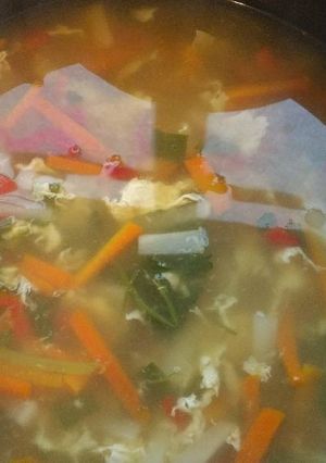 Una foto de Sopa de verduras rápida