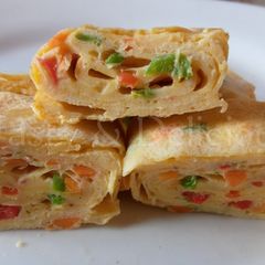 A picture of Omelette Egg Roll.