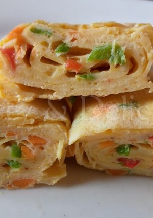 A picture of Omelette Egg Roll.