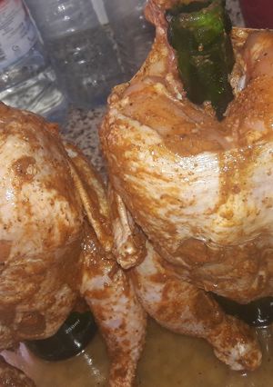 صورة لوصفة دجاج مشوي بالقنينه