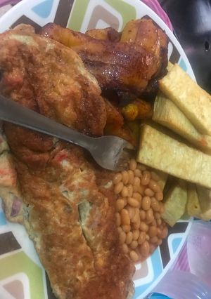 A picture of Fried Yam.