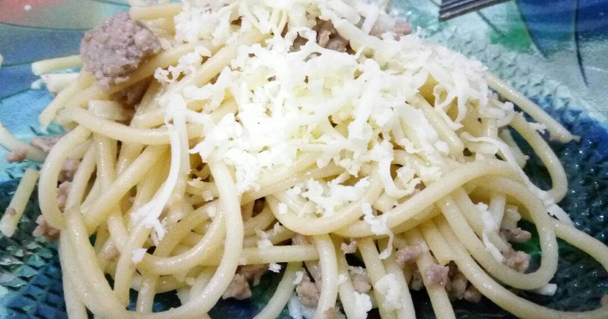 Resep Spagetti Oglio Olio Simple oleh Isabela - Cookpad