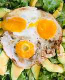 Salad bơ trứng trộn sốt chao