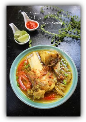 Foto resep Soto Kikil kuah kuning