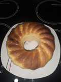 Torta de vainilla en licuadora