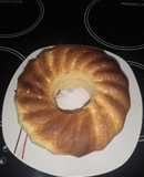 Torta de vainilla en licuadora