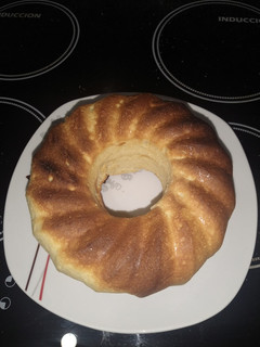 Una foto de Torta de vainilla en licuadora