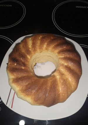 Una foto de Torta de vainilla en licuadora