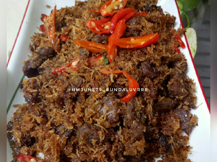  Resep membuat Serundeng Daging Sapi pedas manis gurih yang gurih