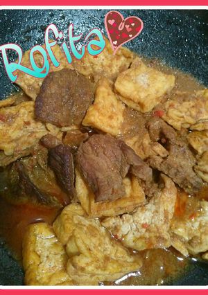 Foto resep Semur daging tahu