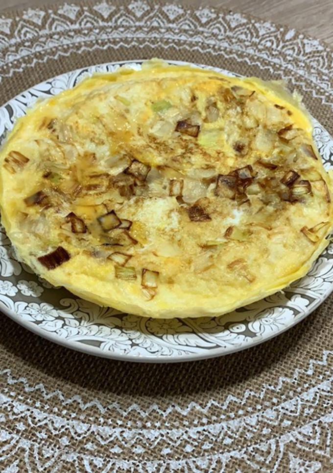 Una foto de Tortilla de puerro