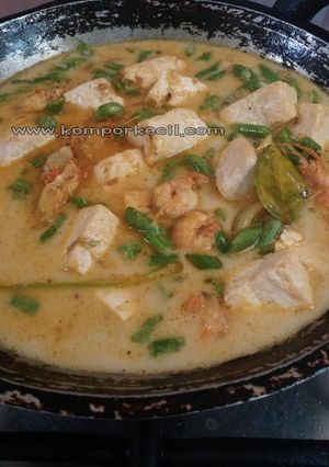 Foto resep Gulai Tahu + Udang + Buncis - Menu Praktis Hybrid LaukSayur