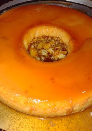 Una foto de Flan casero