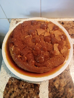 Una foto de Flan de Galletitas María