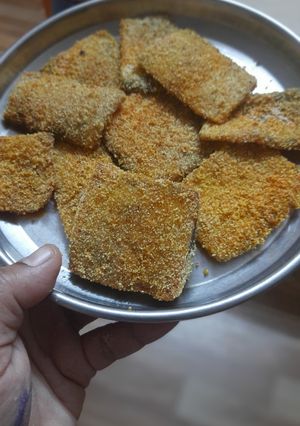 A picture of Large tuber elephant yam crispy slices.