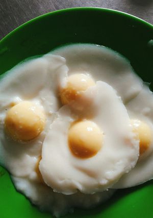 Hình của món Rau câu trứng ốp la.