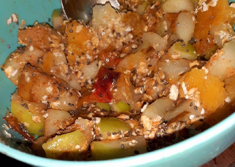 Simple Way to Make Homemade Bowl de frutas y avena🥣