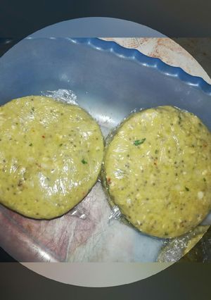 Una foto de Hamburguesas de arvejas (veganas)