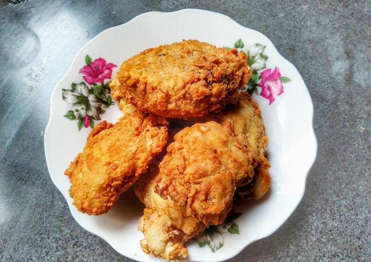 Cara Gampang Membuat Ayam Goreng Crispy Homemade Anti Gagal