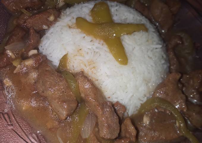 Beef Chilli With Rice