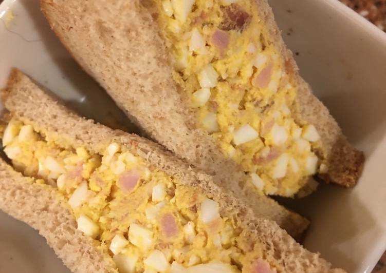Steps to Prepare Any-night-of-the-week Ham Bacon Cheddar Egg Salad