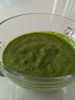 Una foto de Pesto de espinacas