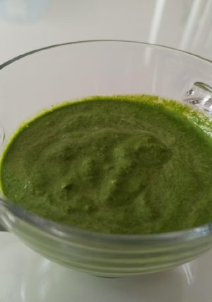 Una foto de Pesto de espinacas
