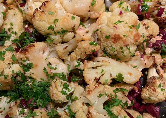 Cauliflower with Olives and Parmesan