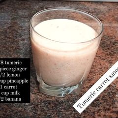 A picture of Tumeric carrot smoothie.