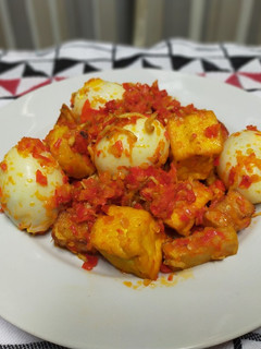 Foto resep Telur, Kentang dan Tahu Balado