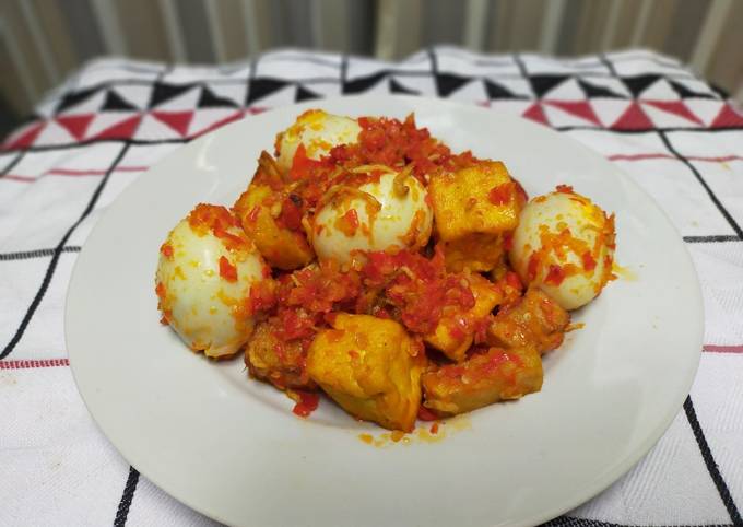 Resep: Telur, Kentang dan Tahu Balado Irit Anti Gagal