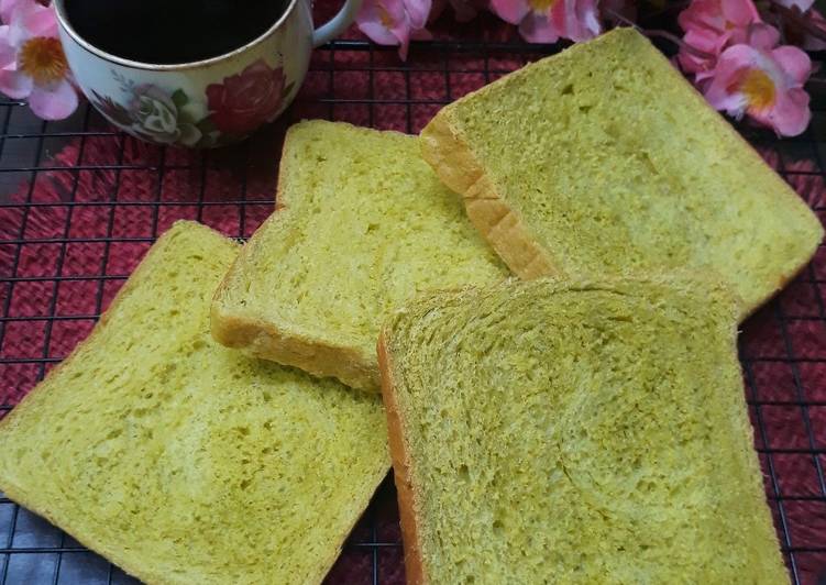 Cara Gampang Membuat Roti Tawar Ekstrak Pandan Asli Anti Gagal
