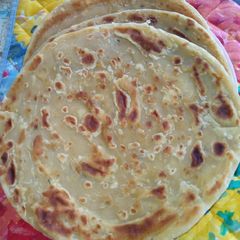 Onion chapatis A picture of Onion chapatis.