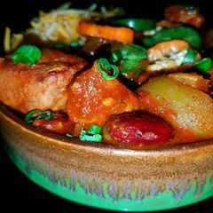 A picture of Mike's Extra Spicy Extra Chunky Pork Chili.